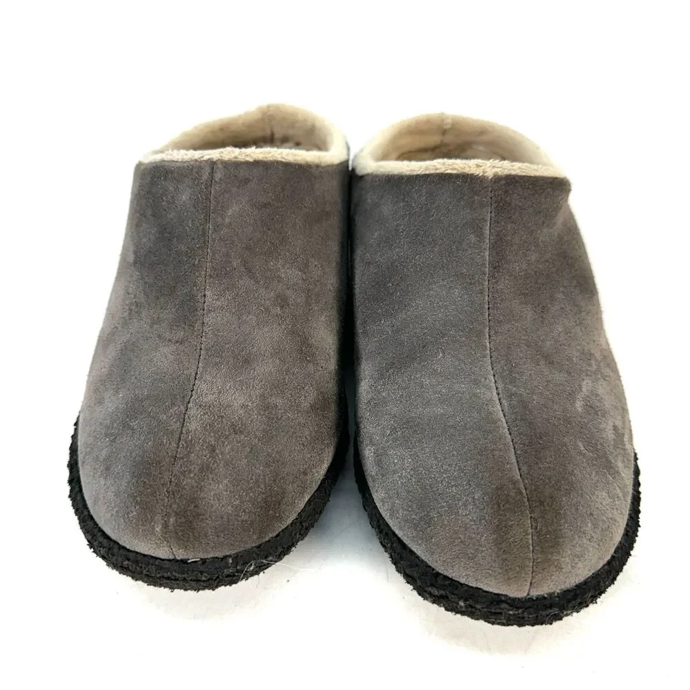 Sorel Kids Youth Size 3 Gray Falcon Ridge Sherpa Lined Slippers